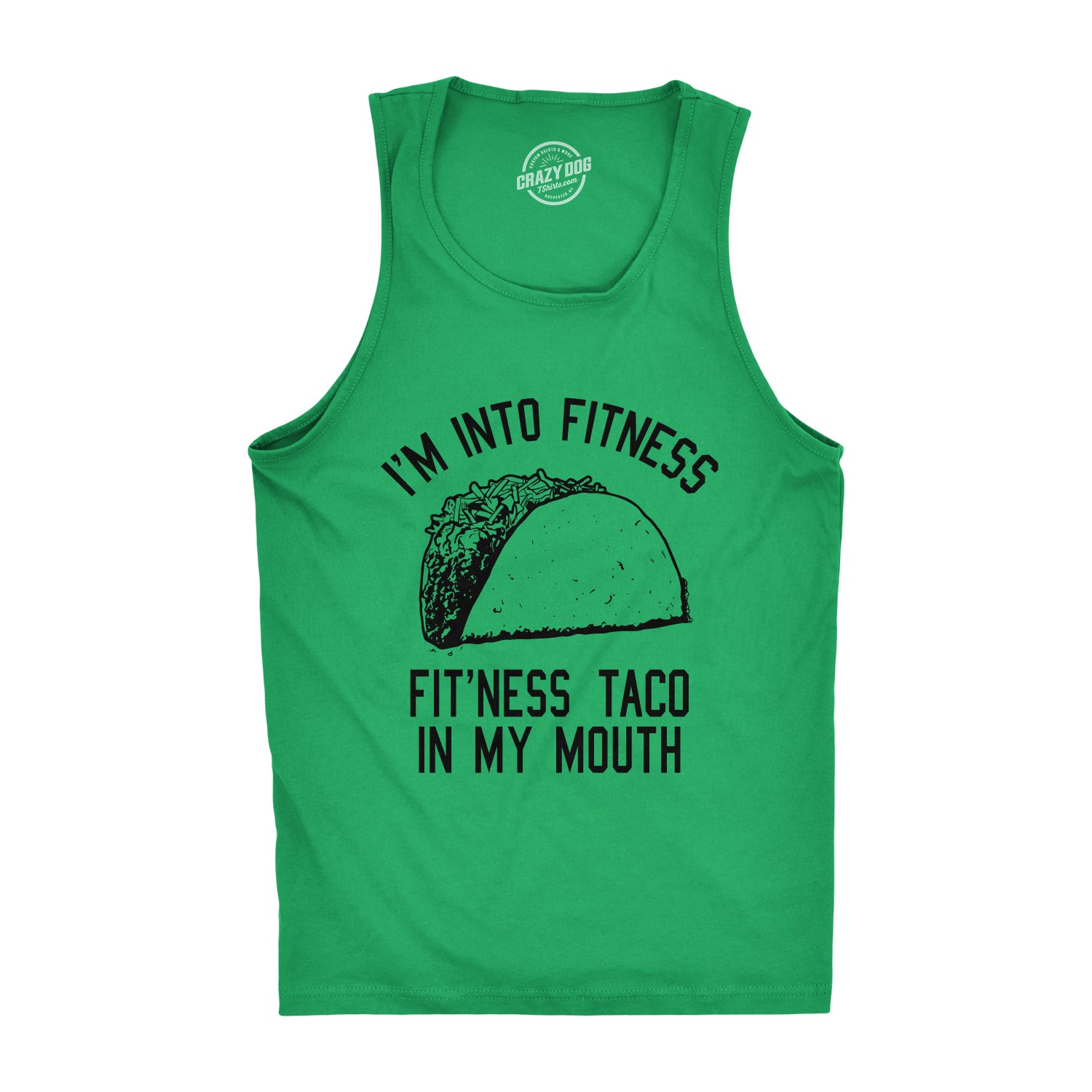 Blyzera I'm Into Fitness Fit'ness Taco In My Mouth Men's Tank Top - Image 3