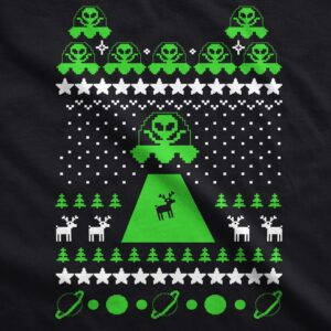 Alternative view of Blyzera Alien Abduction Ugly Christmas Sweater Crew Neck Sweatshirt