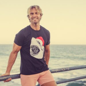 Alternative view of Blyzera Santa Jaws Men's T Shirt