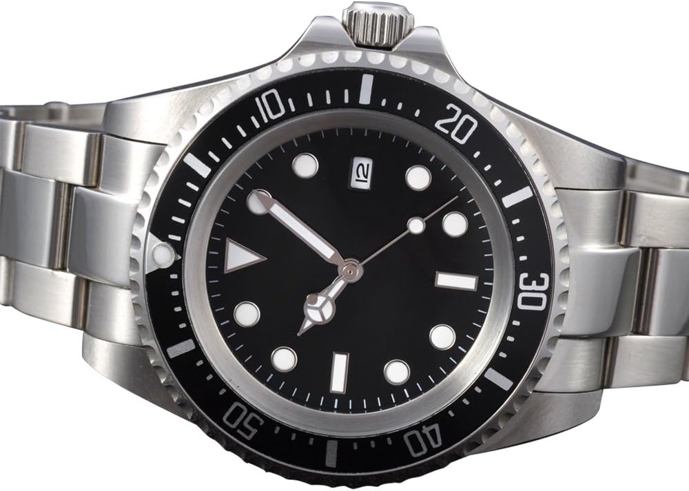 Alternative view of 42mm Black Sterile dial Steel Automatic Movement Men's Watch