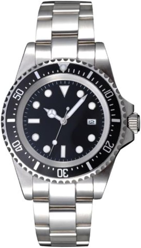 42mm Black Sterile dial Steel Automatic Movement Men's Watch