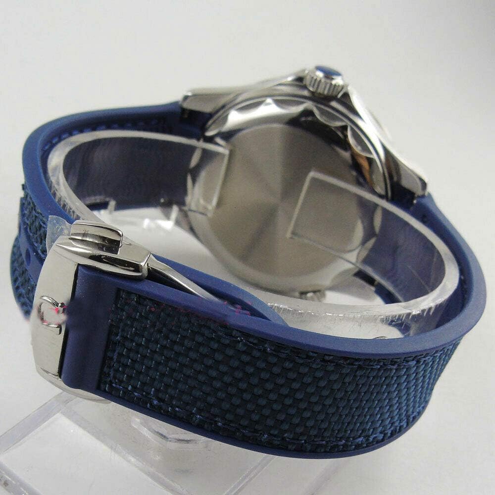 Alternative view of Sapphire Glass 41MM White Dial Blue Ceramic Bezel Luminous Marks 21 Jewels Miyota 8215 Automatic Movement Men's Watch (Model-2)