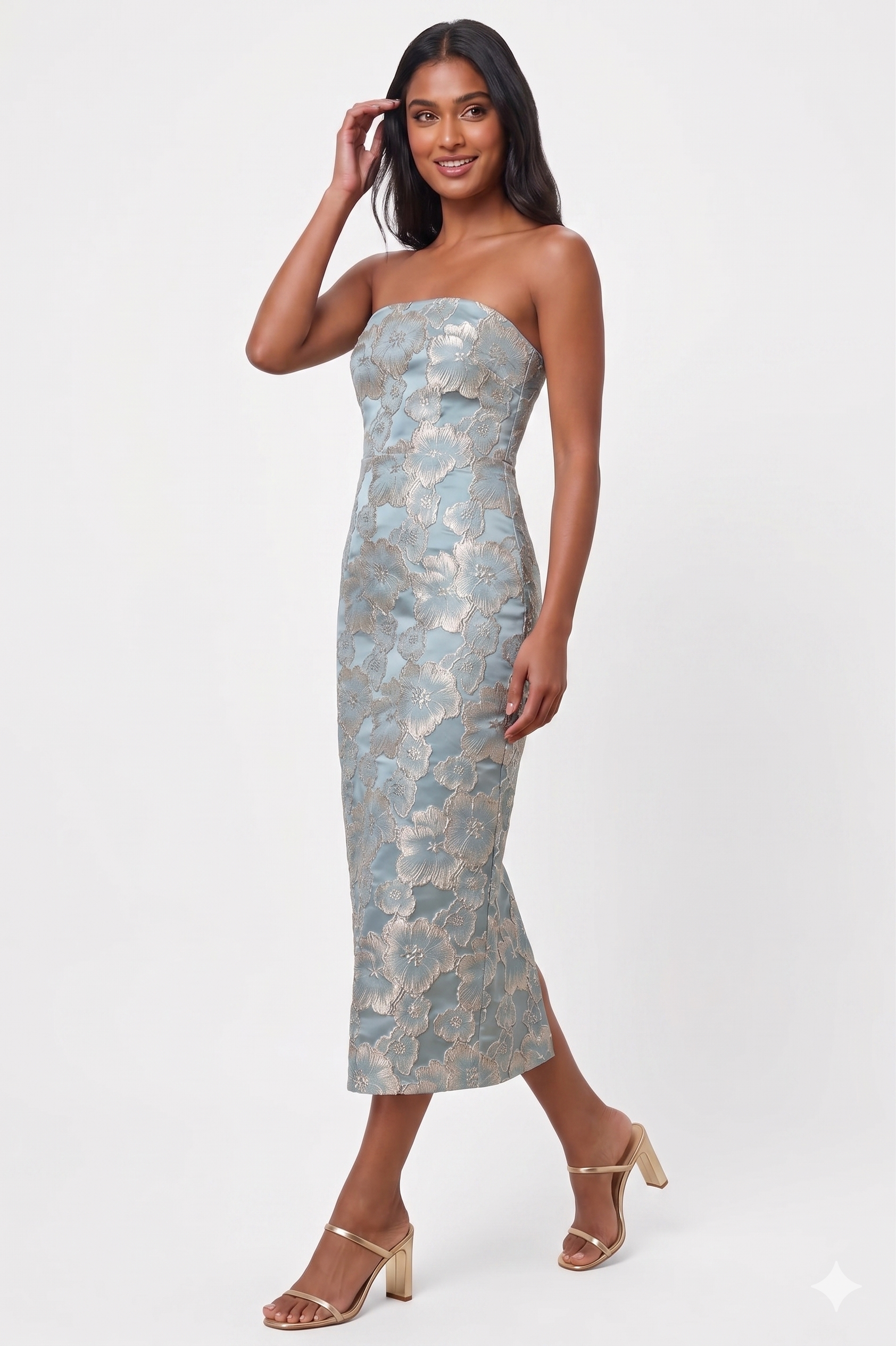 Alternative view of Midi Dress with Strapless