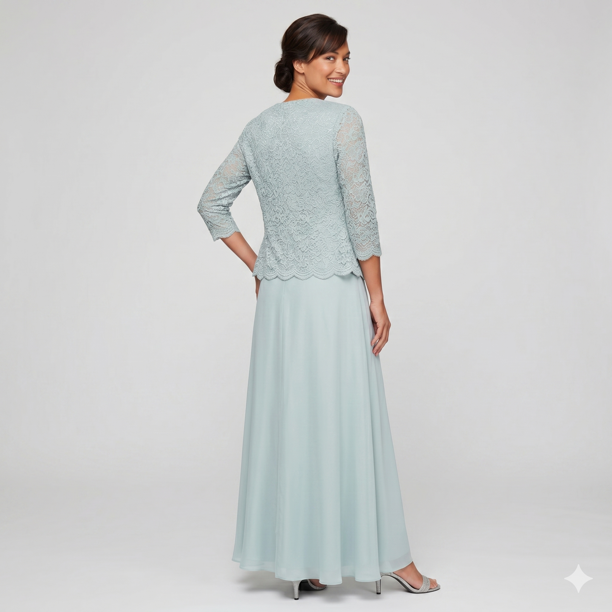 Alternative view of Two-Piece Dress with Lace Mother of the Bride