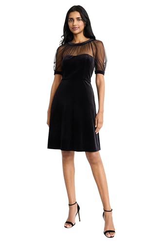 Alternative view of A-Line Dress with Velvet for Wedding Guest