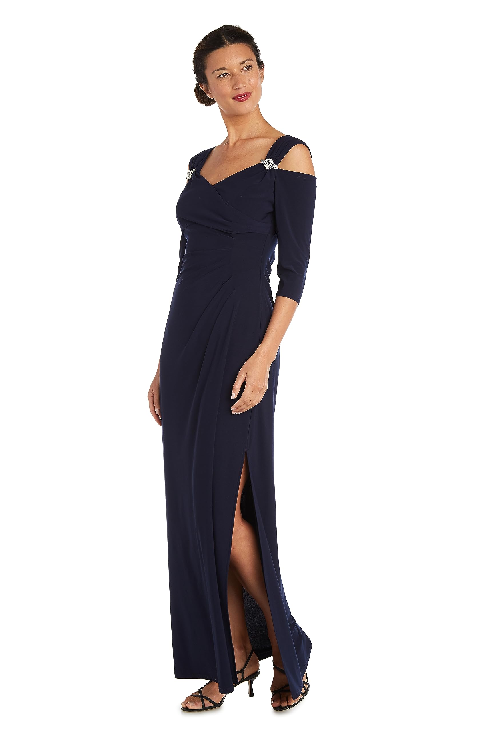 Dress with Cold-Shoulder, Empire Waist