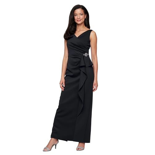 Alternative view of Dress with Embellished, Crepe, Scuba
