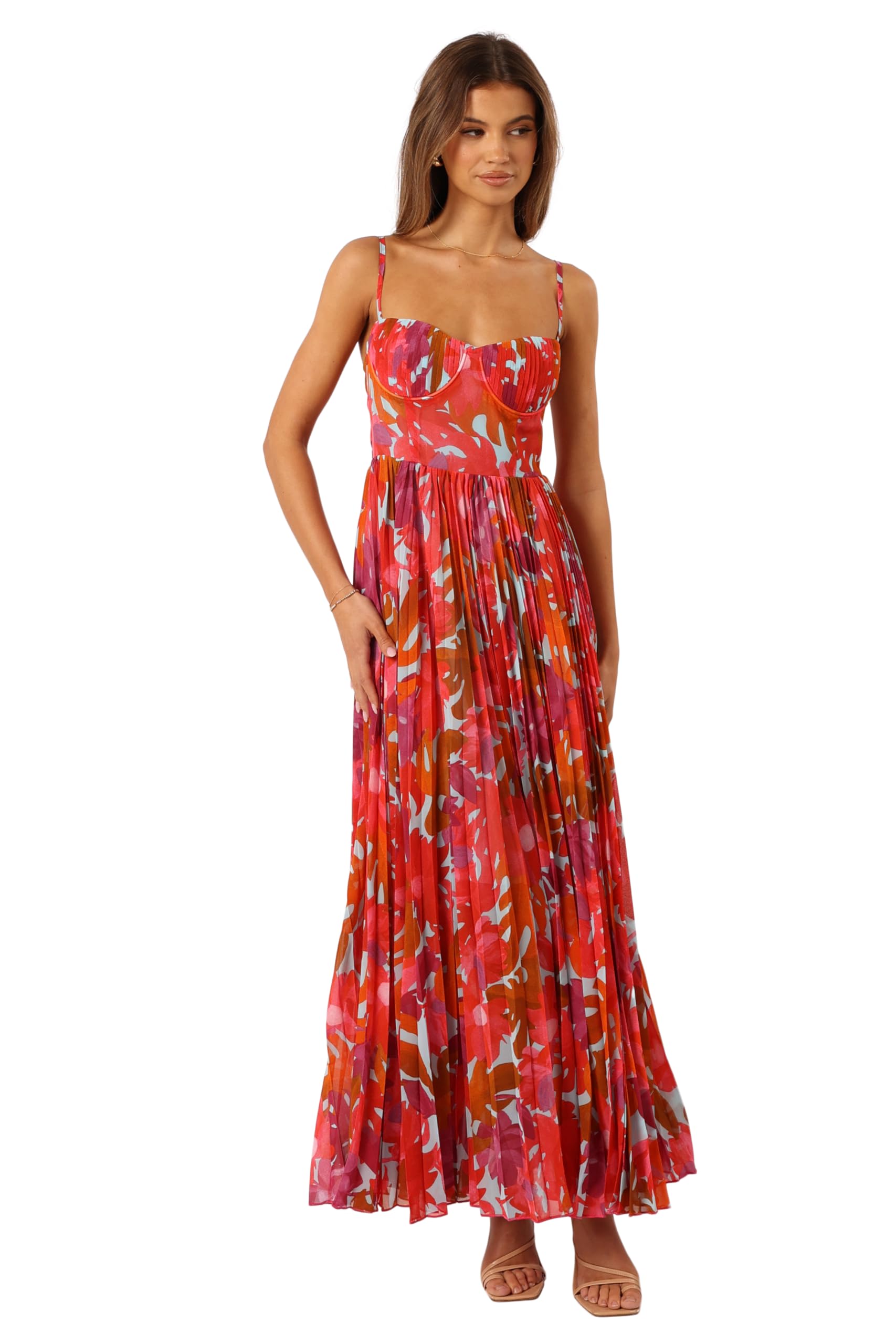 Maxi Dress with Pleated