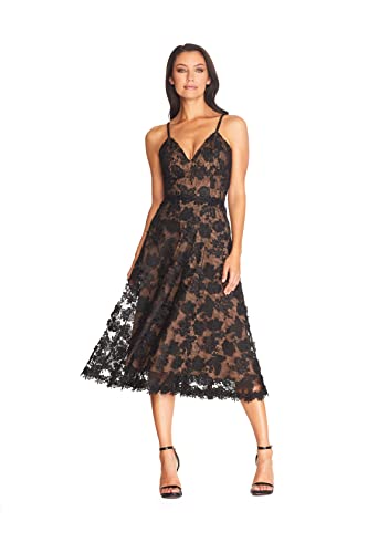 Alternative view of Midi A-Line Dress with Plunge Neckline
