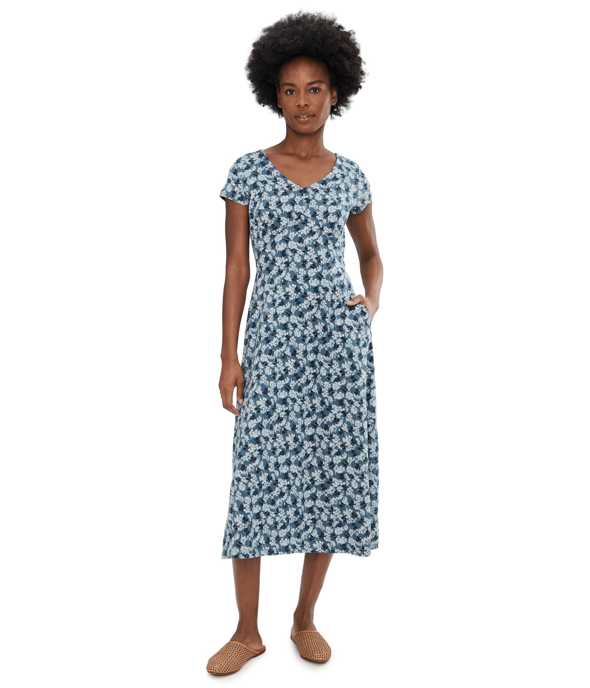 Midi Dress with Short Sleeve