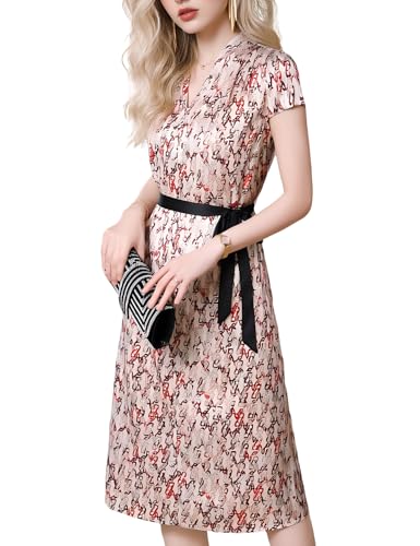 Alternative view of Midi Dress with Silk, Printed, V-Neck