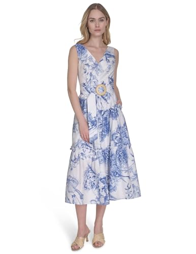 Alternative view of Midi Dress with V-Neck, Sleeveless