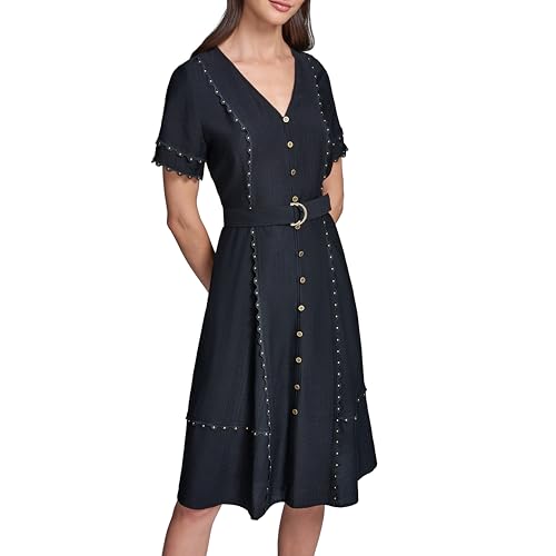 Alternative view of Blyzera Women's D-Ring Belt Gold Nailhead Trim Dress Elegant Occasion Party