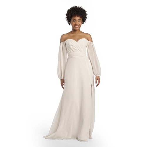 Alternative view of Blyzera Women's David's Bridal Off-The-Shoulder Billow Sleeve Wedding Dress