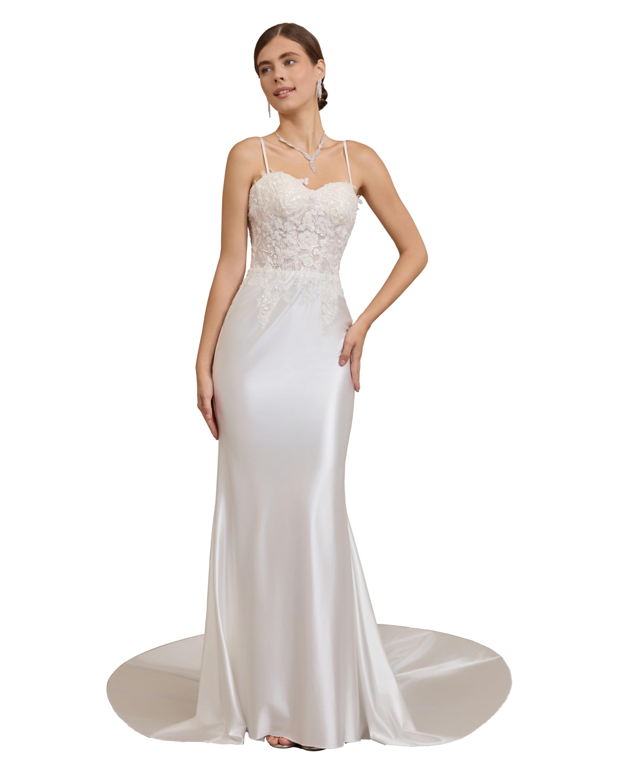 Blyzera Women's Elegant Sleeveless Off-Shoulder Lace Dress Occasion Party