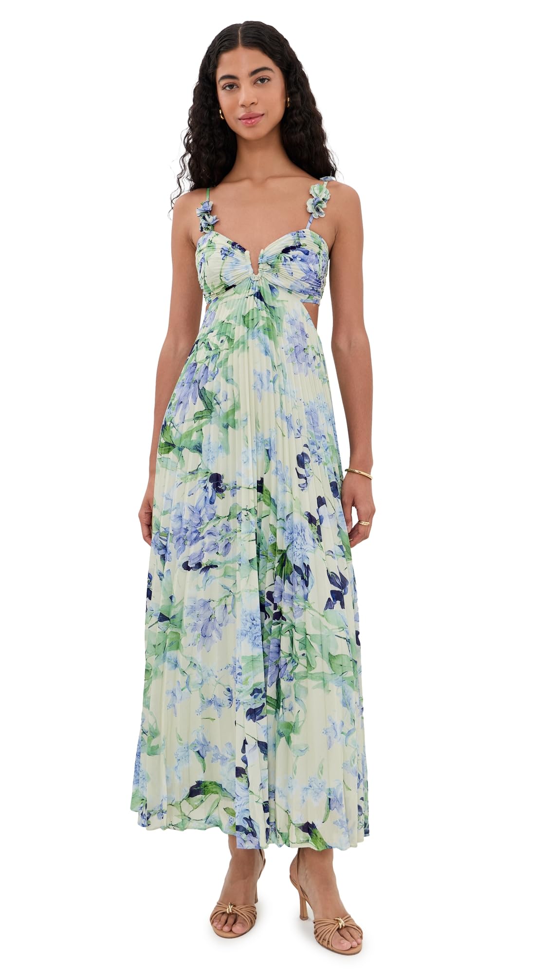 Blyzera Women's Emese Dress Floral Elegant Occasion Party Wear Fashion