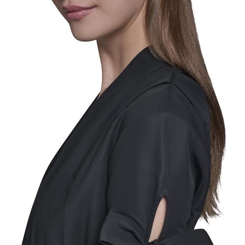 Blyzera Women's Halston Tie Sleeve Midi Cotton Sun Dress Elegant Occasion - Image 7