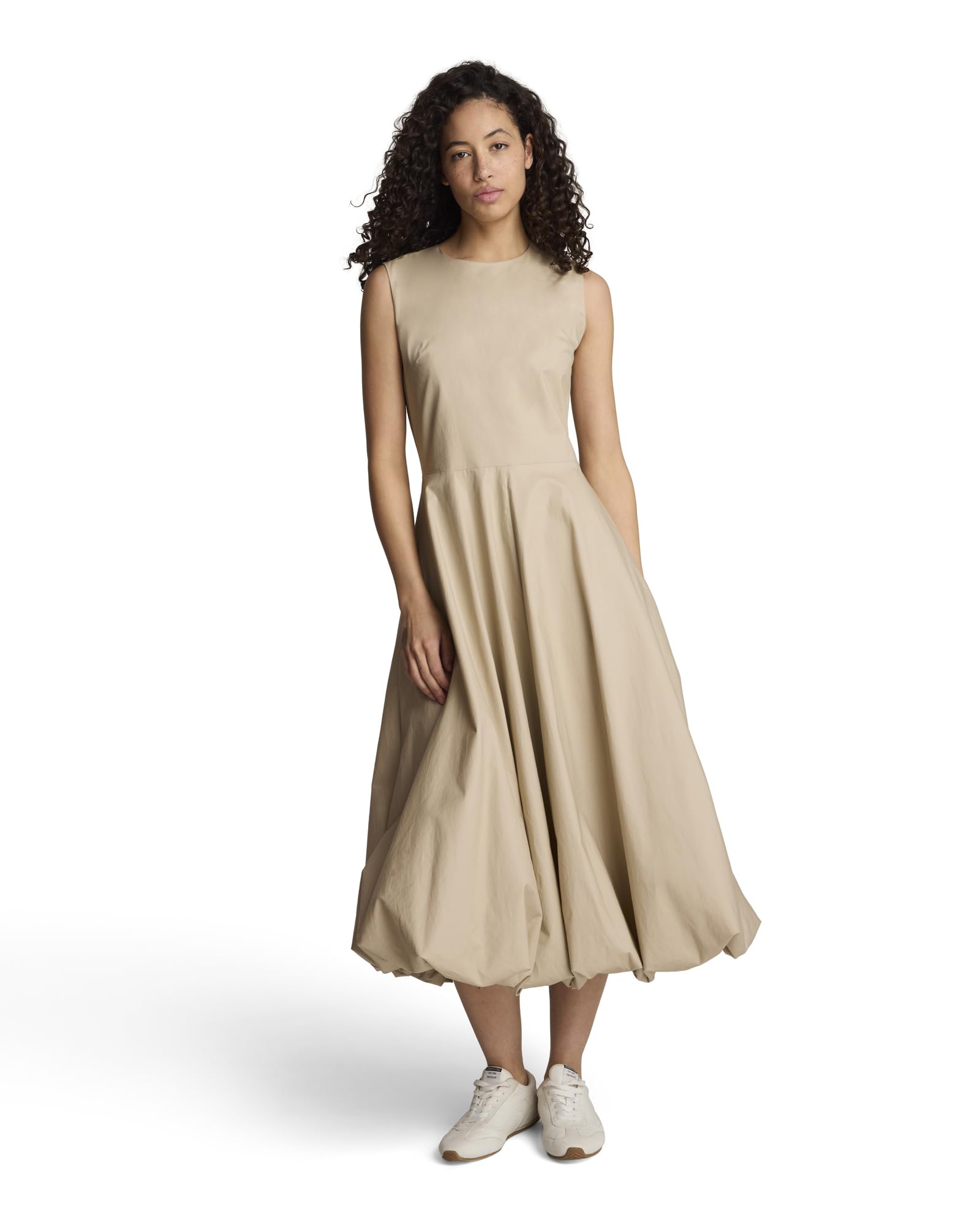 Blyzera Women's Kenneth Cole New York Bubble Hem Midi Dress Red Cotton