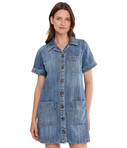 Alternative view of Blyzera Women's Kut From The Kloth Parker Denim Dress With Button Front And Pockets