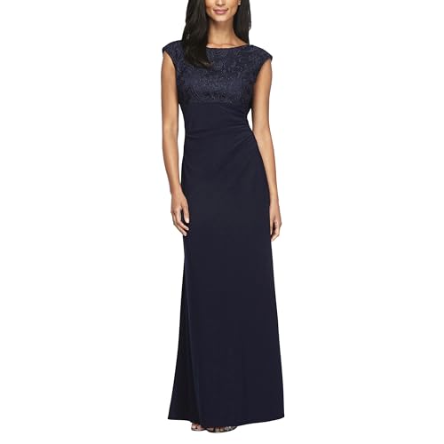 Alternative view of Blyzera Women's Long Cowl Back Mother Of The Bride Dress, Formal Event, Wedding Guest Gown (Petite And Regular Sizes)