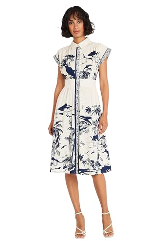 Alternative view of Blyzera Women's Maggy London Collared Neck Button Down Dress | Multi Occasion Dresses For Women