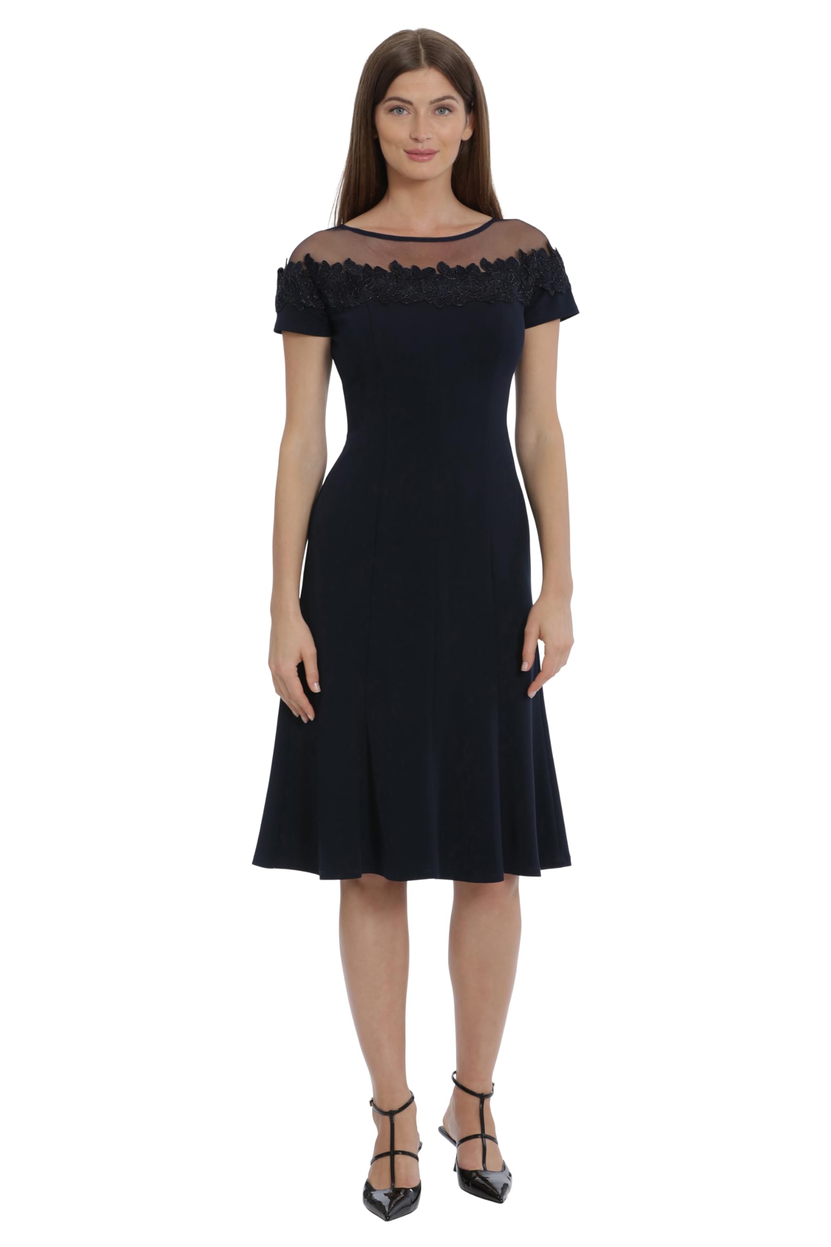Blyzera Women's Maggy London Maggy London Dresses Illusion Dress Occasion Event Party Holiday Cocktail Guest Of Wedding