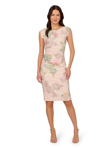 Alternative view of Blyzera Women's Matelasse Cocktail Dress Red Elegant Occasion Party Wear