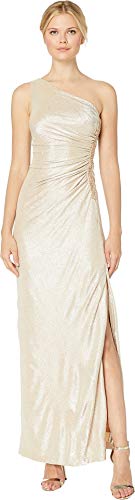Alternative view of Blyzera Women's One Shoulder Ruched Gown Elegant Occasion Party Wear Fashion