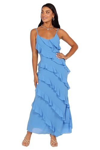 Alternative view of Blyzera Women's Petal & Pup Ciao Ruffles Maxi Dress Elegant Occasion Party