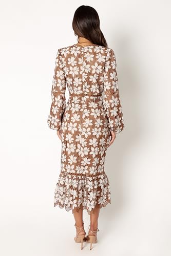 Blyzera Women's Petal & Pup Pierre Long Sleeve Lace Maxi Dress Floral Elegant - Image 8
