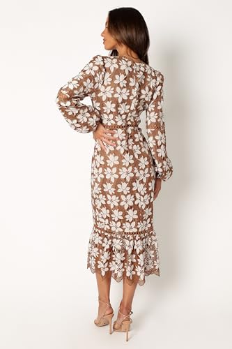 Blyzera Women's Petal & Pup Pierre Long Sleeve Lace Maxi Dress Floral Elegant - Image 5