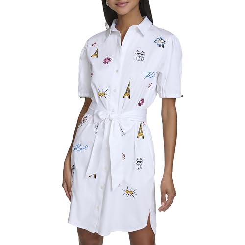Alternative view of Blyzera Women's Poplin Shirt Dress With Tie Waist Elegant Occasion Party