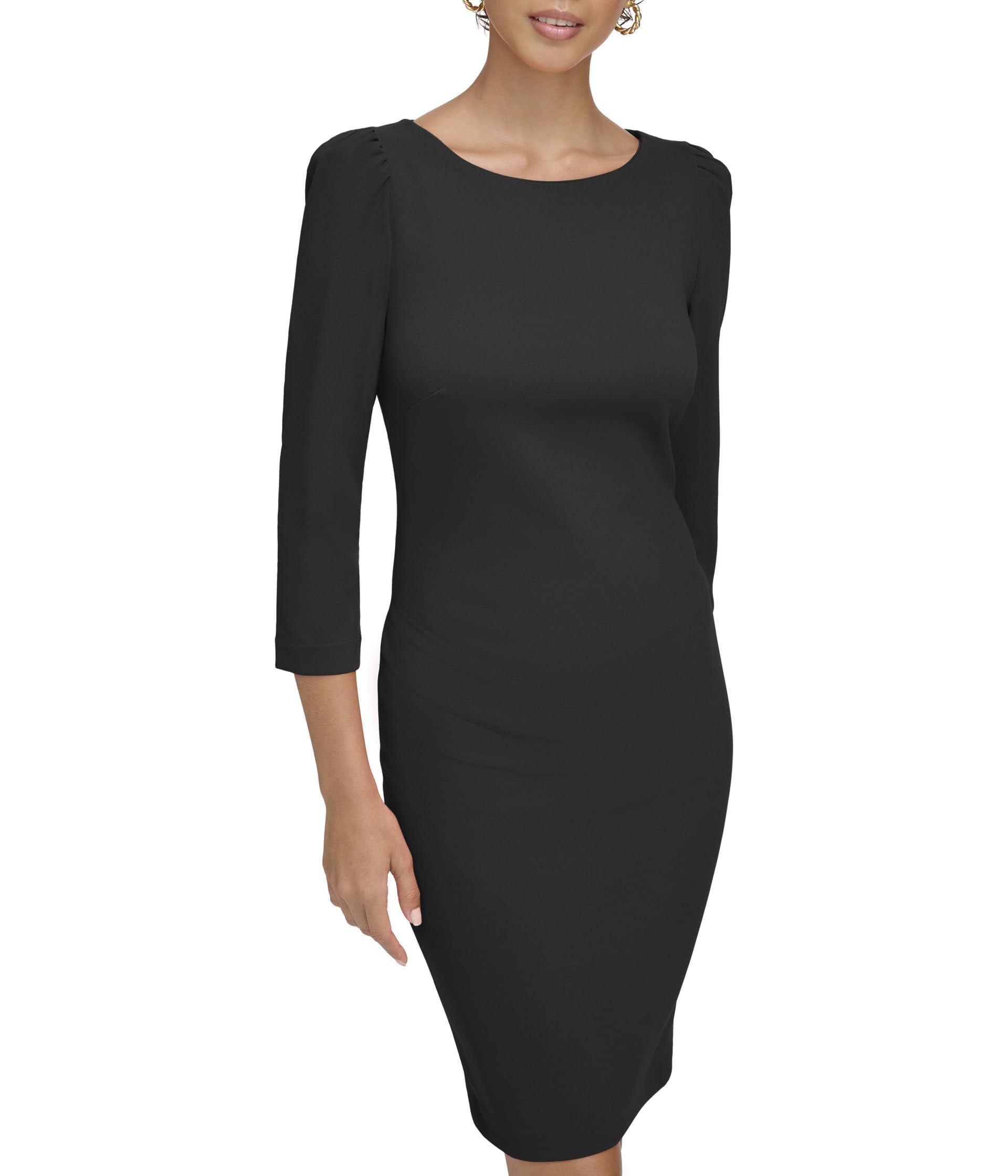 Blyzera Women's Scuba Crepe Short Sheath Dress Elegant Occasion Party Wear