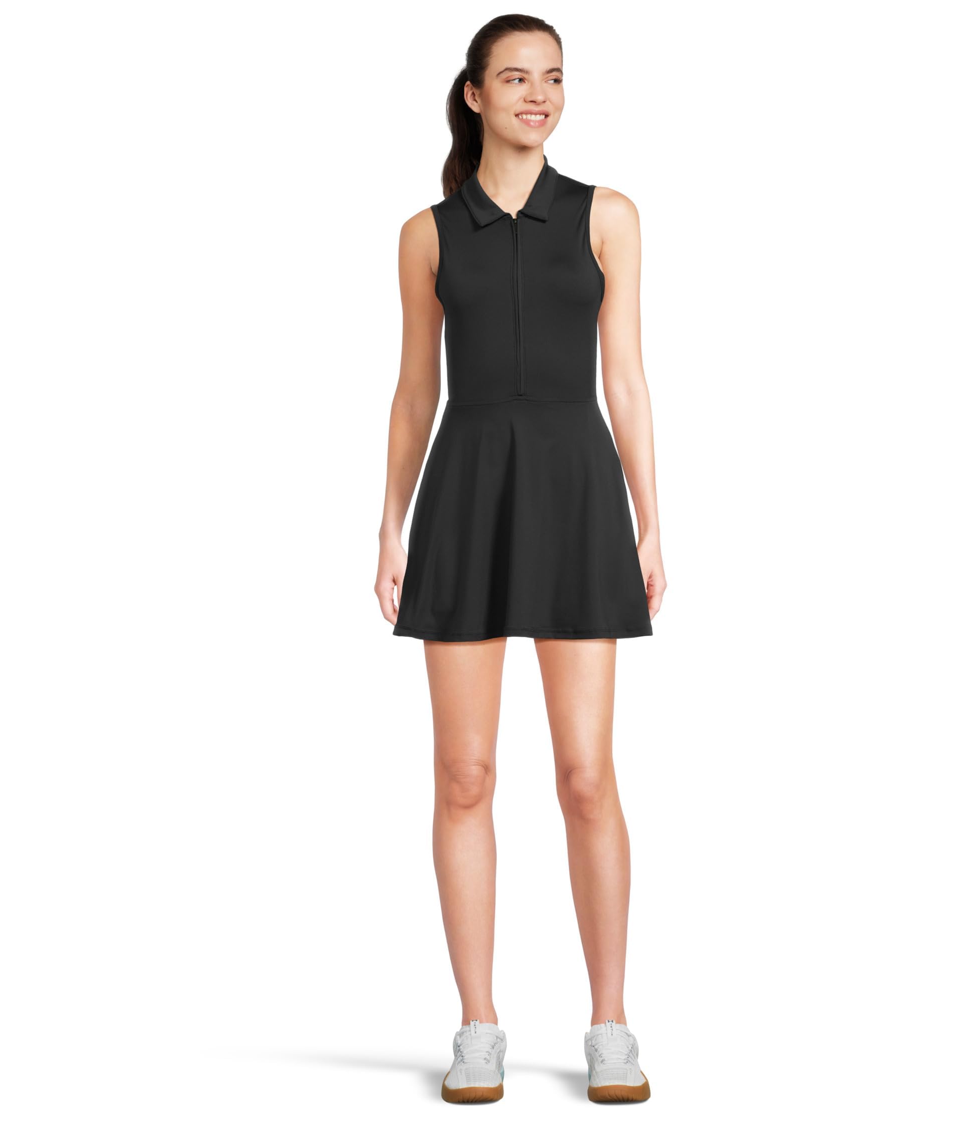 Blyzera Women's Travismathew Moveknit Sleeveless Zip Dress 2.0 Red Elegant