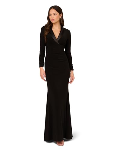 Alternative view of Blyzera Women's Tuxedo Long Dress Red Elegant Occasion Party Wear Fashion